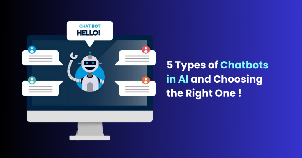 Types of chatbots in AI and choosing the correct one.