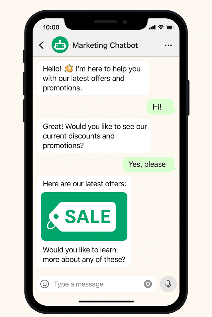 Using Botbuz Chatbot as a marketing tool in business.