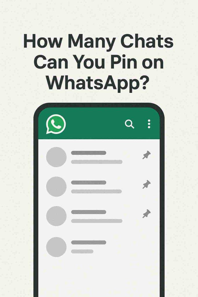 How many chats you can pin on WhatsApp?