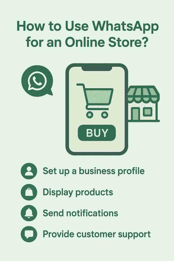 How to use WhatsApp for online store.
