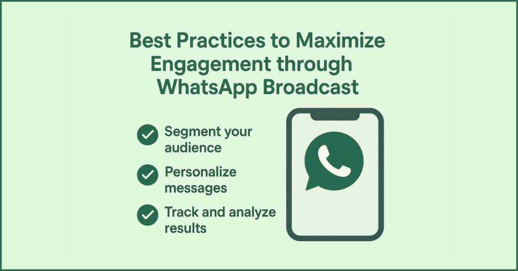 Best Practices to maximize WhatsApp Broadcast for Customer Engagement.