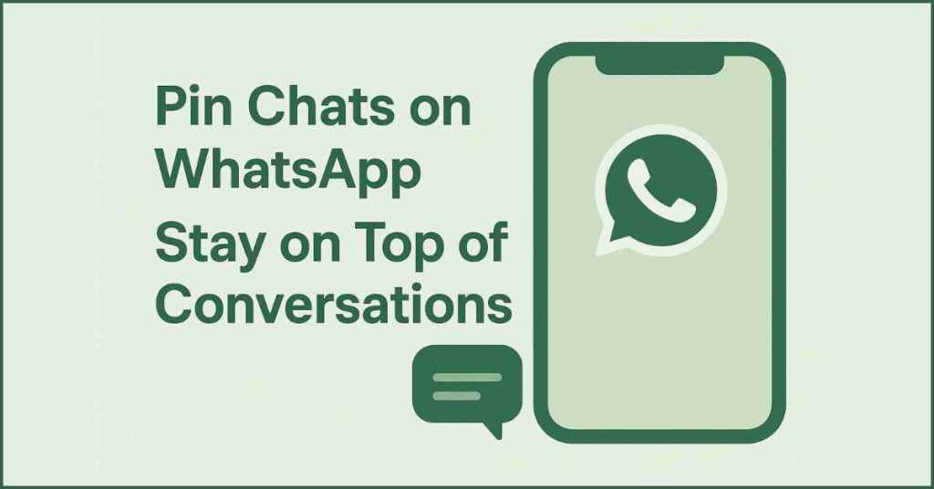 Pin chats on WhatsApp to stay on top of conversations.