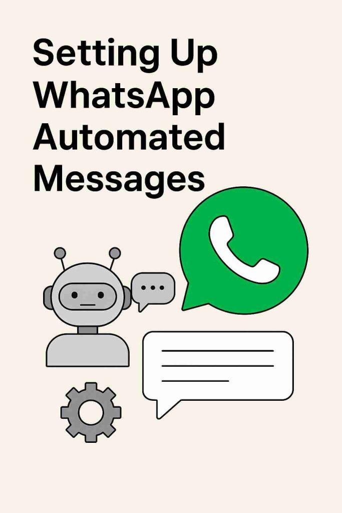Setting up WhatsApp to automate messages.
