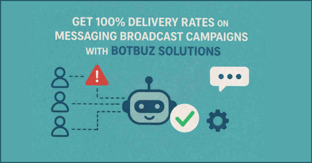 Get 100% delivery rates on messaging broadcast campaigns through Botbuz Chatbot Solutions.