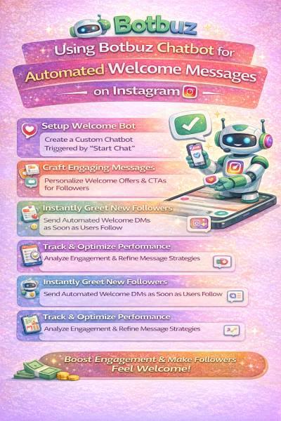 Using Botbuz Chatbot for Sending Automated Welcome Messages on Instagram.