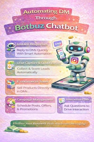 Automating DM through Botbuz Chatbot.