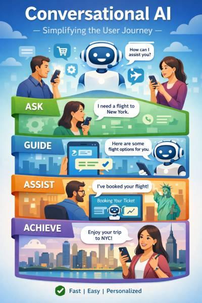 How conversational AI simplifies the user journey ?