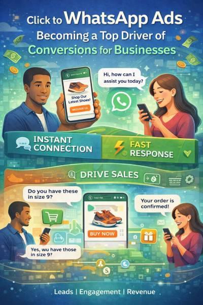Click to WhatsApp Ads Becoming a Top Driver of Conversions for Businesses