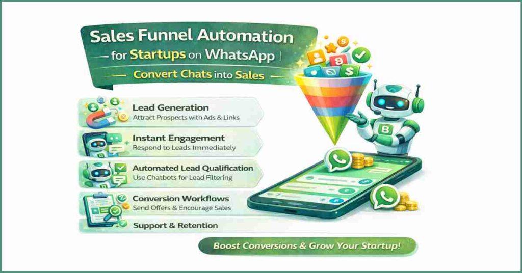 WhatsApp Sales Funnel Automation through WhatsApp.