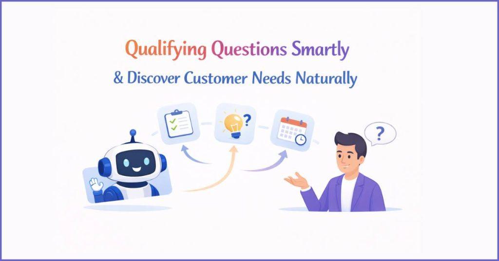 Smart qualification questions through Botbuz Chatbot.