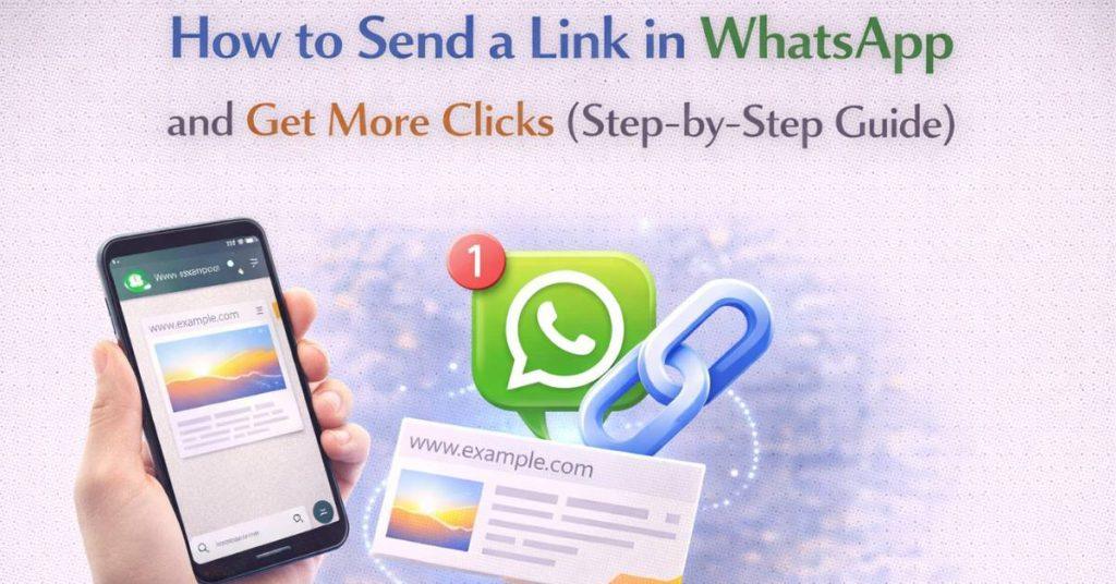 Step by step guide to send WhatsApp Links to get more clicks.