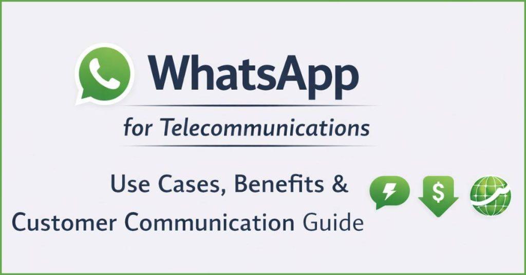 Using WhatsApp for Telecommunications.