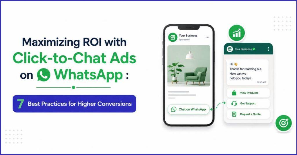 Maximizing ROI with click-to-chat ads with WhatsApp.