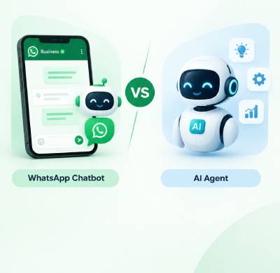 WhatsApp Chatbot vs AI Agent: Side-by-Side Comparison.