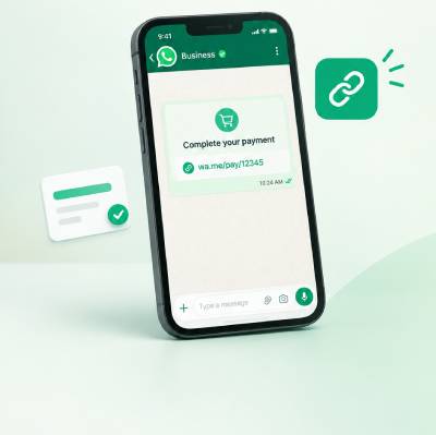 What is a payment link on WhatsApp?